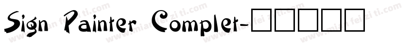 Sign Painter Complet字体转换